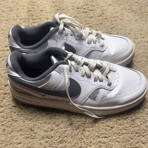 Nike White and Gray Men's Sneakers